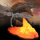 3D Dragon Fire LED Lamp USB Rechargeable Light