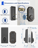 Tuya Smart Door Lock – Fingerprint & Keypad Deadbolt