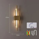 Nordic LED Wall Lamp with USB Plug for Bedroom Decor